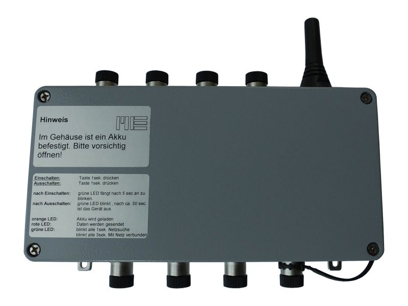 8-channel datalogger for straingage sensors with gprs modem